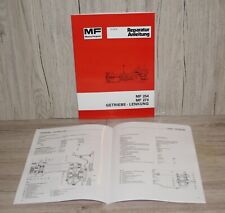 Massey Ferguson Reparatur Anleitung Traktor MF 254 MF 274 Getriebe Lenkung