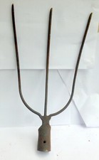  stabiele alte 3 Zinken Mistgabel Forke Eisen  EISEN Forke Zack Federstahl ⏰F20