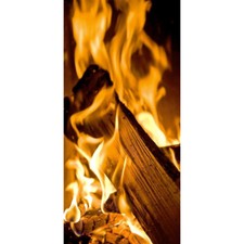 Textilposter Feuer Kaminfeuer