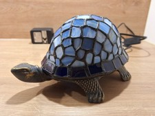 Tischlampe Schildkröte Tiffany Style, Blau, CK Essen