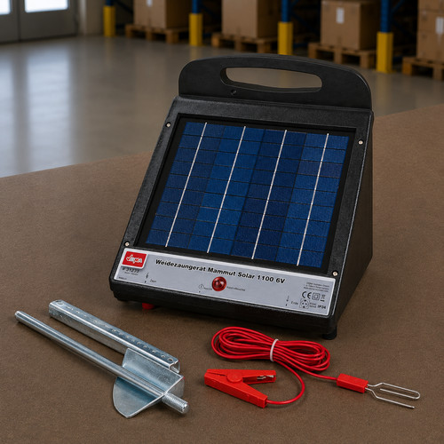 Weidezaungerät solar 2km - 6v,