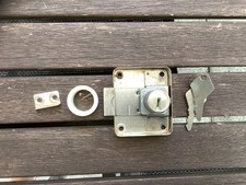 DDR Aufschraubschloss rechts  Möbelschloss Kommode Schrank VEB wie neu