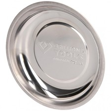 Brilliant Tools Edelstahl-Magnet-Teller - Werkstatt Zubehör - Silber