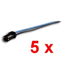 5x T10 W5W Lampen Fassung Sockel Glassockel Standlicht Tacho Lampe LED KFZ Auto