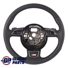 Audi A6 C7 S-Line NEU Schwarzes Leder Lenkrad Schaltwippen 8X0419091M