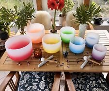 7x Kristallklangschalen