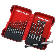 Neilsen 15 Stück Holzbearbeitung Dübel Bohrer 3 3,5 4 4,5 5 5,5 6 6,5 7/8/10 mm 5506