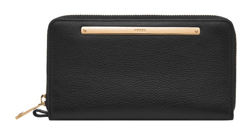 Fossil liza zip around clutch - fossil,