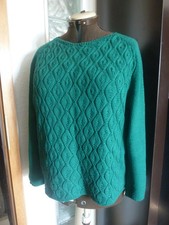 UNIKAT NEU Handarbeit Pullover Reine Merino Wolle 42-44