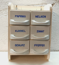 Altes Gewürzregal Holz Grün