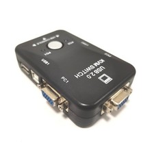 2 Port USB 2 0 KVM Switch zur Steuerung von zwei Computern mit VGA Ausgang