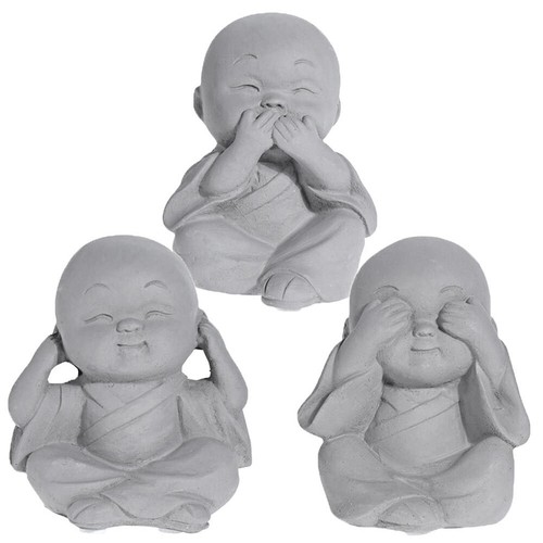 3er set buddha deko figuren - buddha,