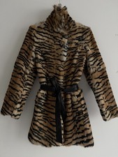 rabbit fur coat leopard print