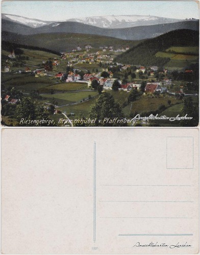 Postcard krummhübel karpacz - krummhübel,