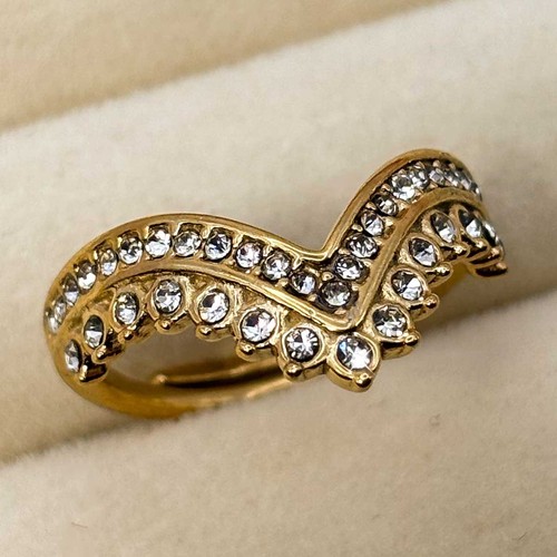 Damenring gold farbe - gold, zirkonia