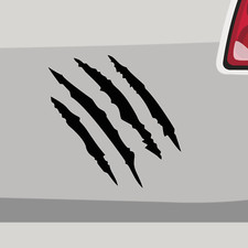 Aufkleber vier Kratzer Tiger