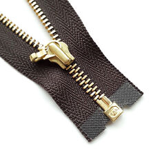 Reißverschluss SCHOKOBRAUN teilbar Metall Gr. 3 YKK Zipper cipzár молния fermuar