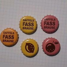 5 X  Kronkorken Cap Gaffel