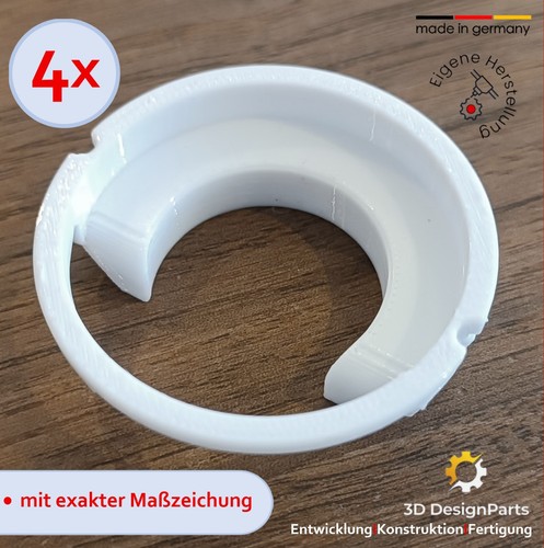 Klemmbuchse rosette - 4x,