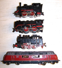 4 defekte Trix Spur H0