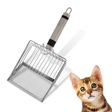 Katzenstreuschaufel Katzenstreu Schaufel für Katzenklo Katzentoilette Edelstahl