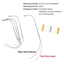 5Stk. Spur H0 1:87 Modelleisenbahn Metall Straßenlaterne Lampen Helle weiße LEDs