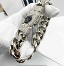 Massives 14K Weißgold