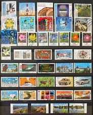 BUND, BRD, 42 Selbstklebende(SK) aus Deutschland 2018-2020 Rundstempel