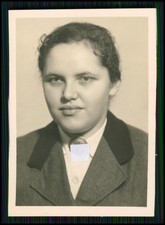 5x Foto Portrait - Weiblich RAD Maid mit Brosche - Mädchen Frau Dame Uniform BDM