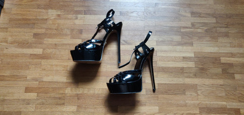 Schwarze plateau high heels - plateau,