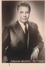 JOHANNES HEESTERS Original Autogramm signierte FBZ Postkarte 50er Jahre