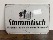 STAMMTISCH BIER Blechschild