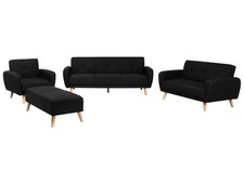 Sofa Set 4-teilig Stoff