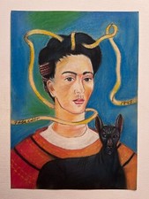 Frida Kahlo Zeichnung auf