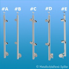 Edelstahl Geländerpfosten mit