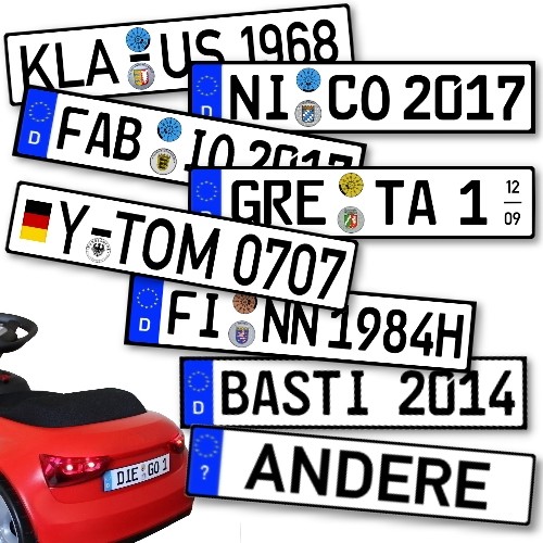 Nummernschild kennzeichen - nummernschild,
