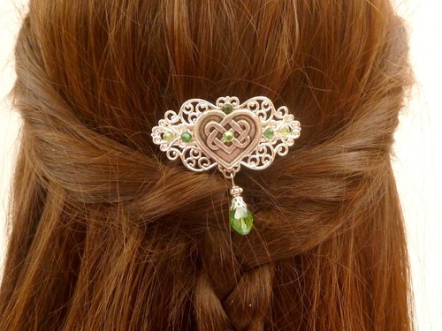 Kleine haarspange mit herz - kleine,