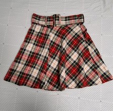 H&M Rock Gr. 36 S Kariert Rot