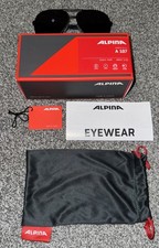 Alpina A107 Sonnenbrille Unisex - Schwarz matt - mit OVP - makelloser Zustand