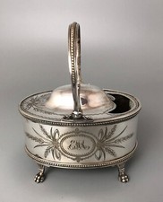 Viktorianischer SIlverbeschichteter EPNS Löffelwärmer DZX