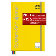 TimeTEX System-Schulplaner, Lehrerkalender A4 - 2025/2026 gelb 10750