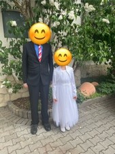 kommunionkleid 152, mit Tüllrock, weiß, mit Kopfschmuck und Bolero, Marke: Weise