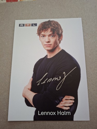 Autogrammkarte lennox halm - lennox,
