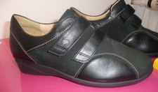 Finn Comfort Damen Klett Schuhe  schwarz Leder  GR.  EU 41  (7,5)  TOP
