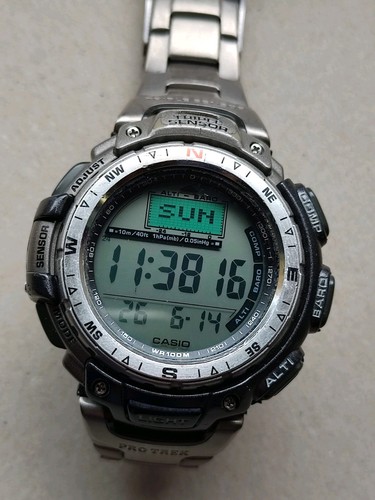 Die uhr casio prg pro - pro, trek