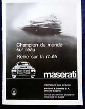 Maserati 3500, originale Werbung 1965