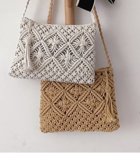 Makramee tasche häkel - makramee, tasche,