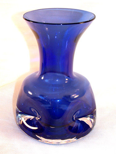 Friedrich glas vase - glas, blau