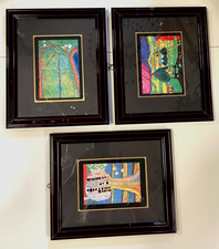 3x hochwertig gerahmte