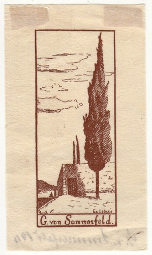 Gisela sommerfeld exlibris - v.,